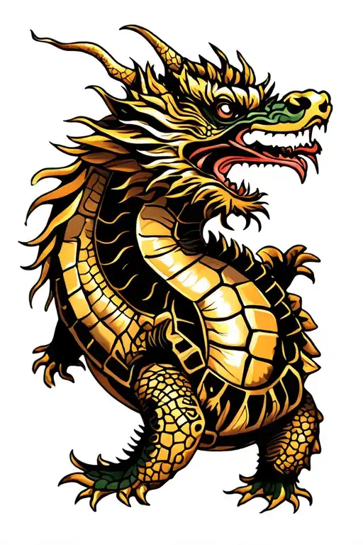 Golden Dragon Turtle