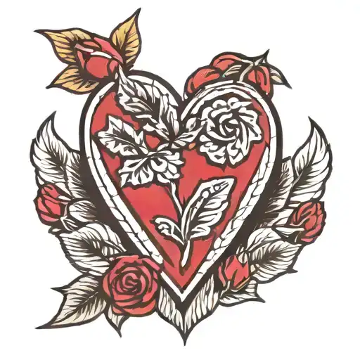 Broken Heart Shaped Ruby