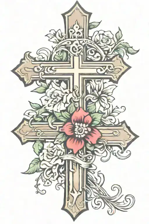 Cross For Dead Grandma Writing