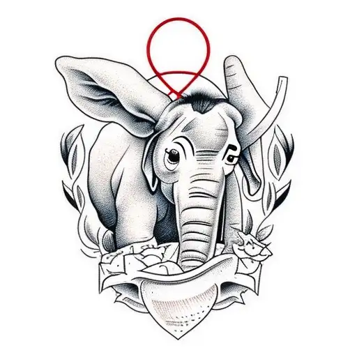 Donkey And Elephant Friends