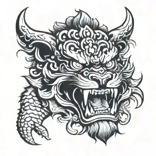 Mahakala Demon Tiger Head Slain
