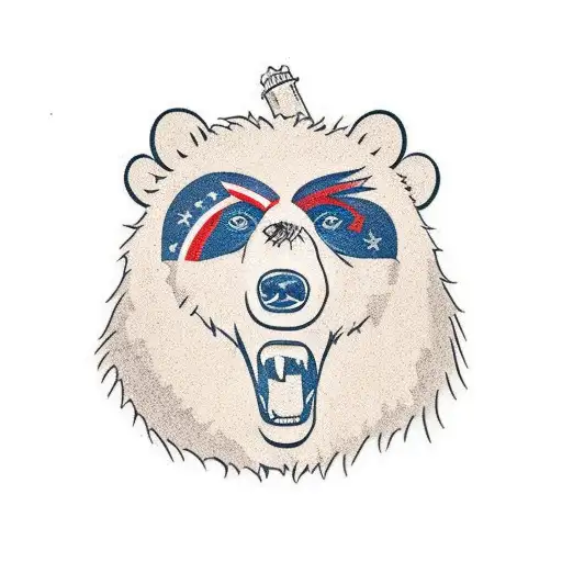 Bear Holding Football