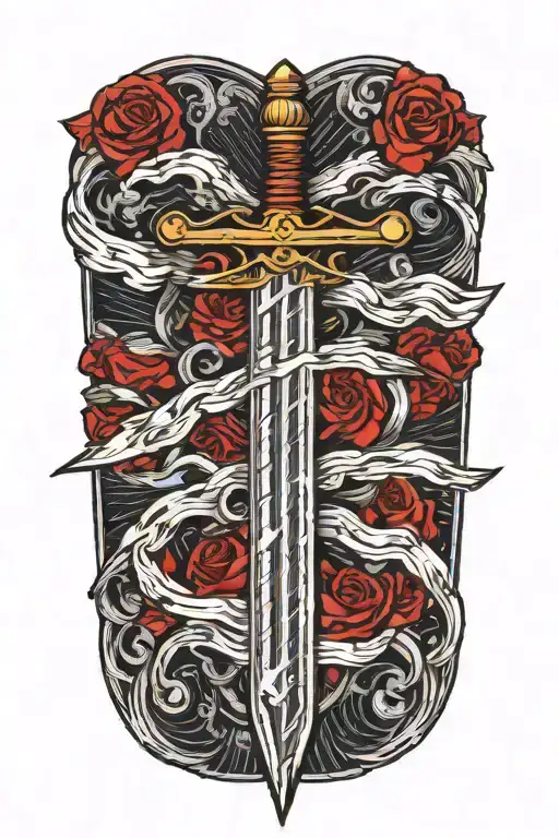 Sword Wrapped In Electricity