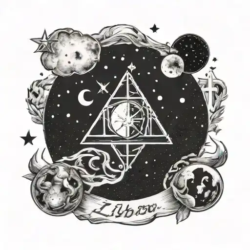 Waxing Gibbous Phase With And Libra Zodiac Sign Incorporated