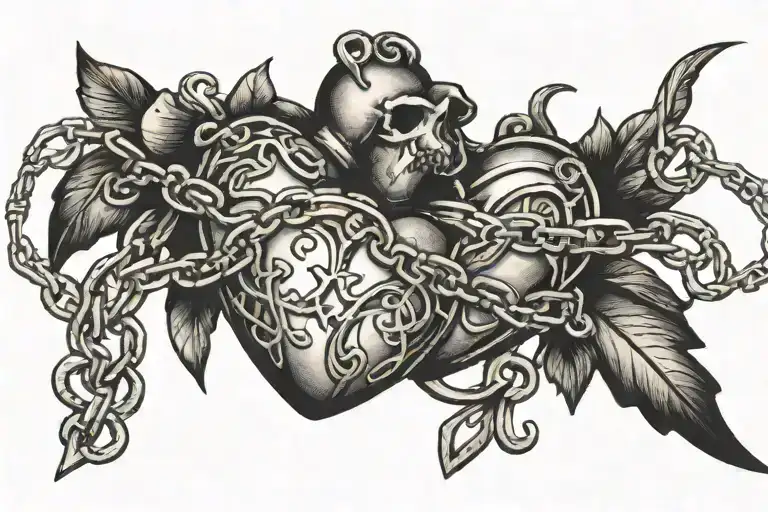 Heart With Chains Thats Wrapped And Cant Be Broken