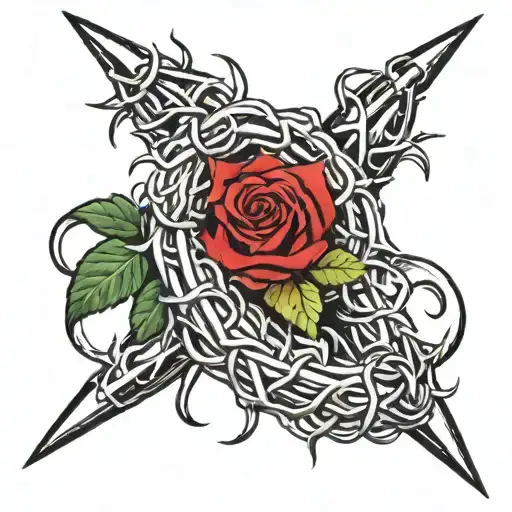 Crown Of Thorns Wrapped Tightly