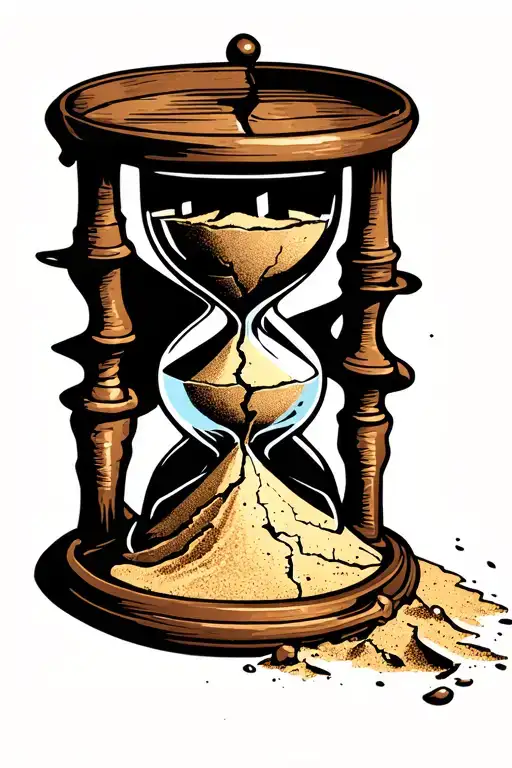 Cracked Hourglass Sand Running