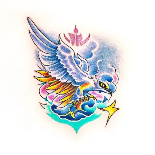 Pheonix With Sunflower