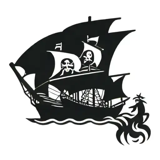 Pirate Ship Navigating