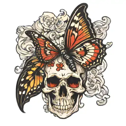 Skull Butterfly