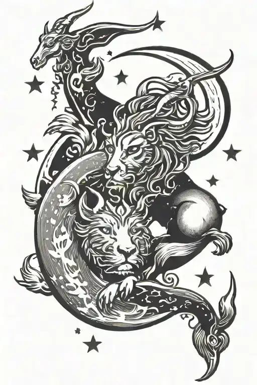 Leo And Capricorn Love You To The Moon Surrounded