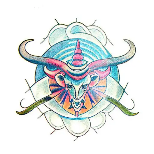 Taurus Zodiac Colored