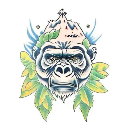 Weed Bud In Gorilla Face