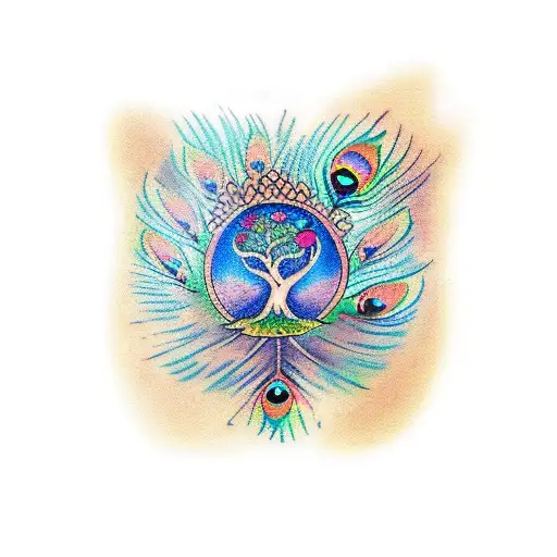 Peacock And Tree Of Life