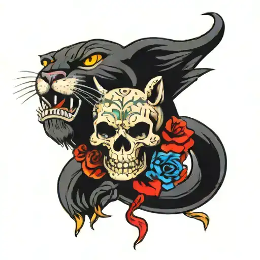 Skull And Panther