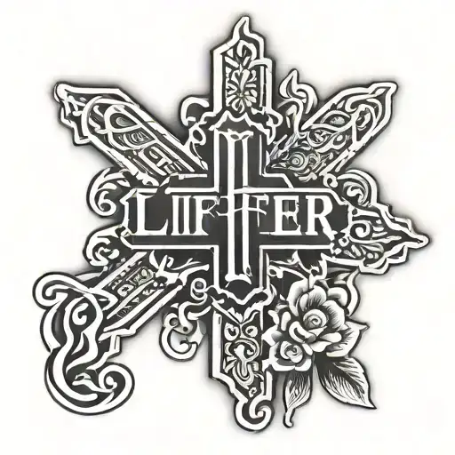 Cross With Word Lifer