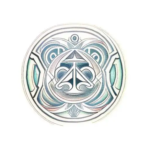 A Powerful Polynesian Tribal Symbol Representing Strength And Leadership