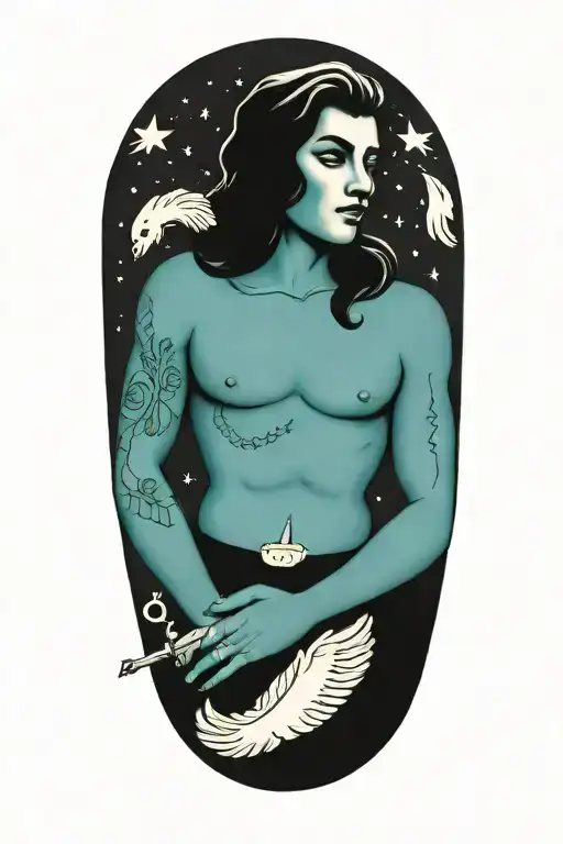 Gemini Zodiac Sign As Person Posing