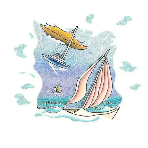 A Therapeutic Scene With A Serene Ocean View And A Book Floating On A Boat