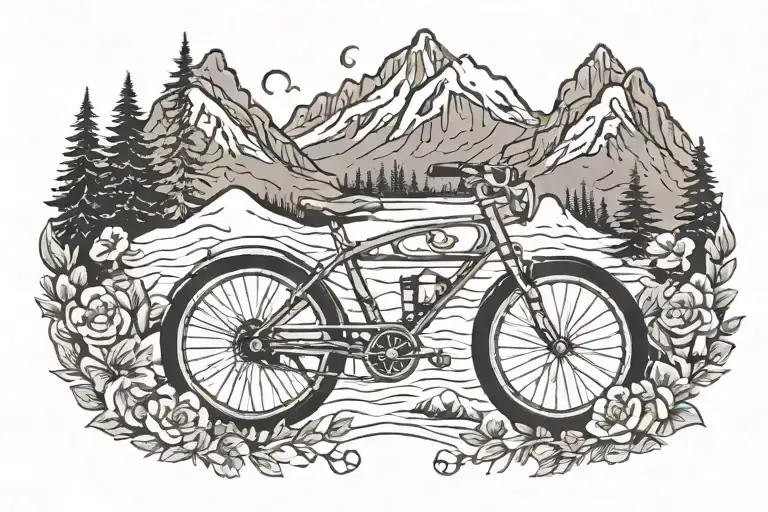 Mountains Bikes Running Water Bear