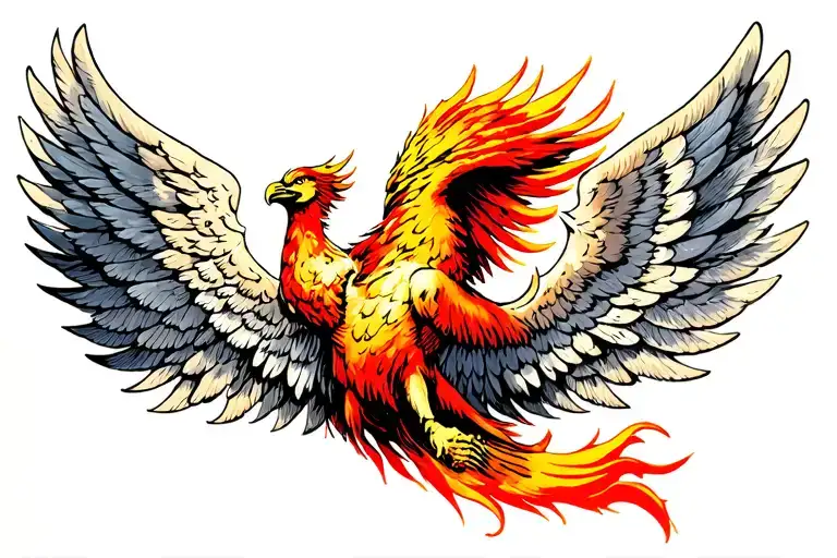 Dark Phoenix Rising Phoenix Wings
