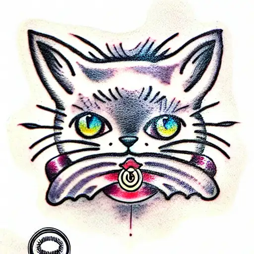 Gray Fluffy Cat With White Whiskers