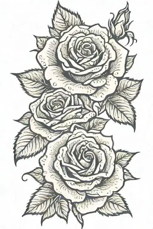 Rose With Words As Stem