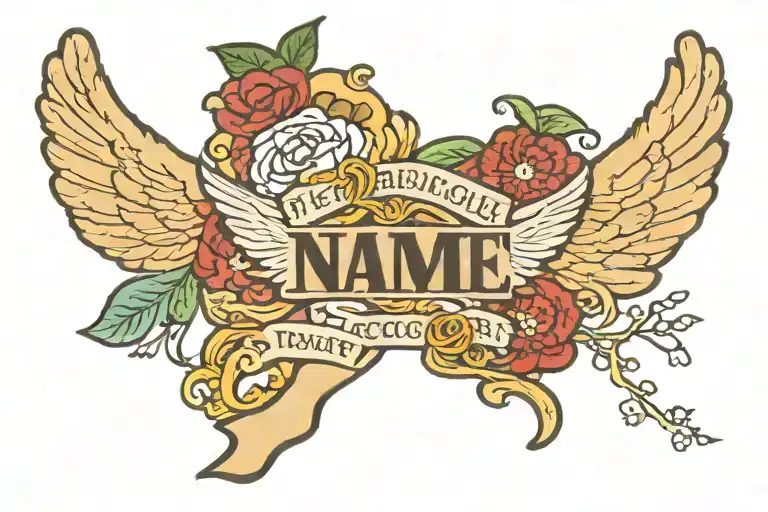 Name And Bible Verse Written