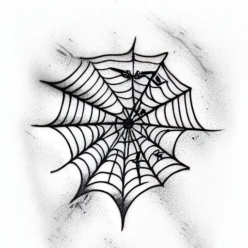 Stiletto Knife And Spider Web