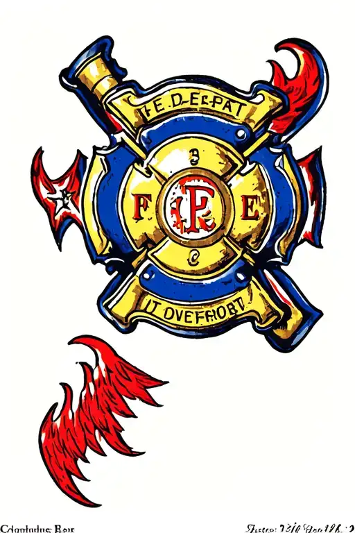 Fire Dept Shoulder Armor