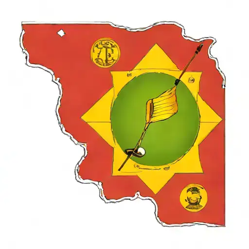 Golf Flag With Seacrets Invitational Written Across