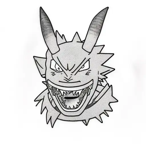 Naruto With A Gengar On His Shoulder