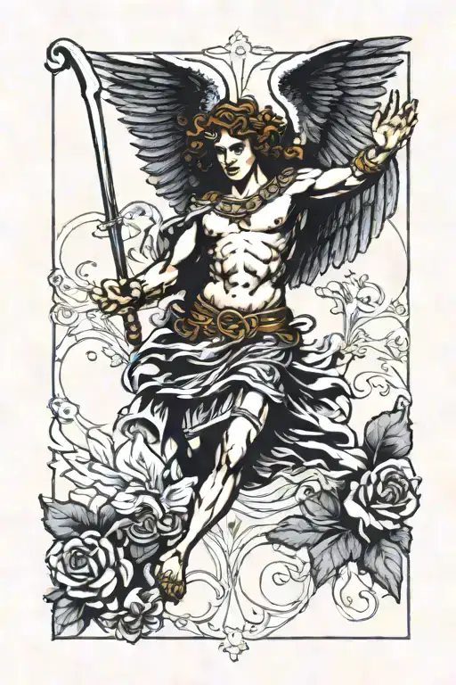 Black Angel Gabriel Fighting