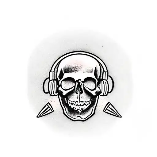 Skull With Microphone