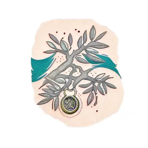 Olive Tree In A Coin