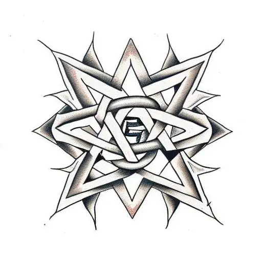 Snake In The Shape Of A Jewish Star