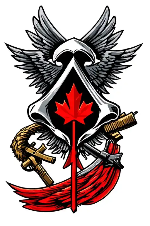 Canadian Armed Forces And Assassin's Creed Symbol