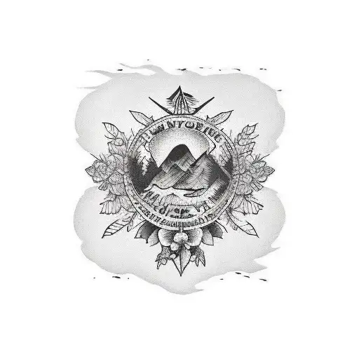 Black And Grey Nature-themed Sleeve