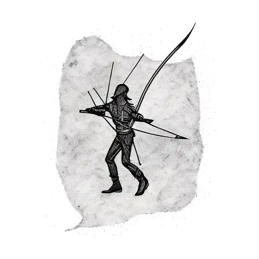 Forest Archer Silhouette