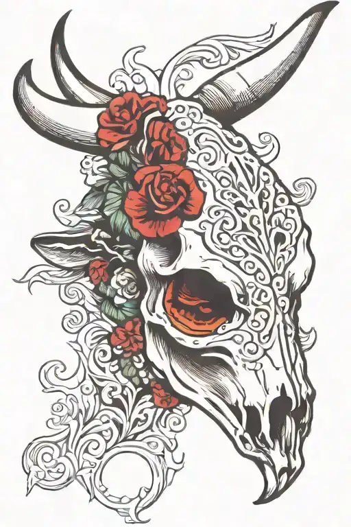 Show Steer Skull