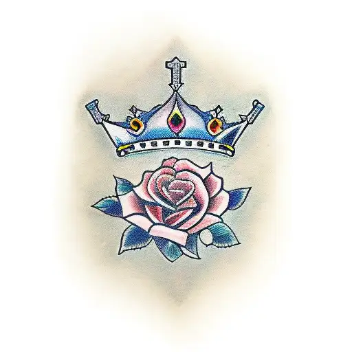 Crown With Roses Tribal