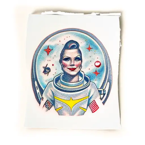 Astronaut Woman Portrait