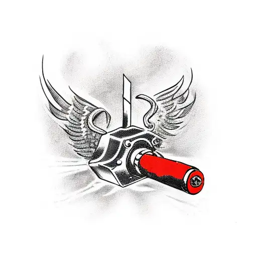 Blacksmith Hammer On Fire Hitting Anvil