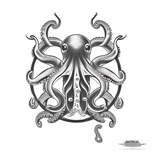 Anchor Held By Octopus