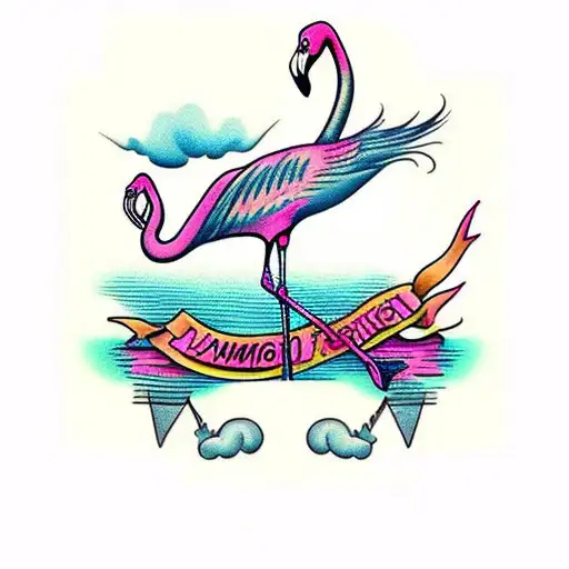 Pink Flamingo That Has Fingers For Legs