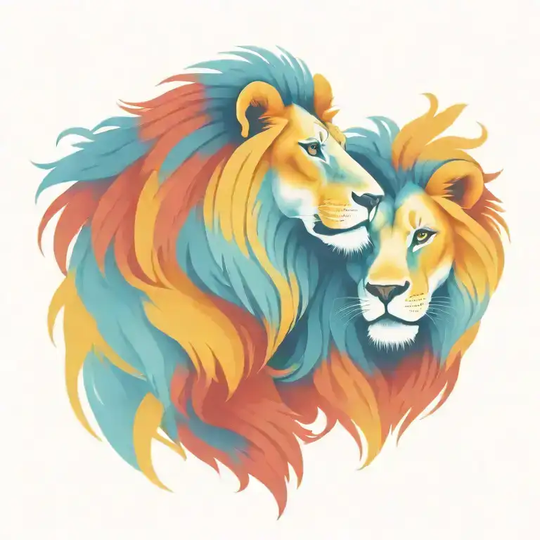 2 Headed Lion In Love You
