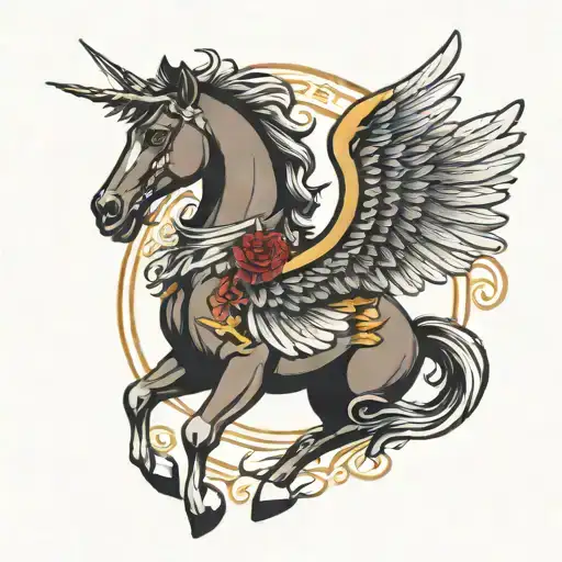 Pegasus Horse With Wings