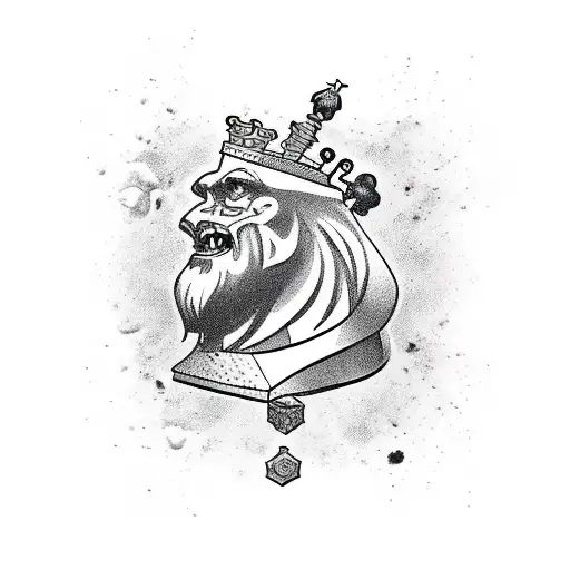 Crazy Chess Piece In Which Half Is White And Half Is Black