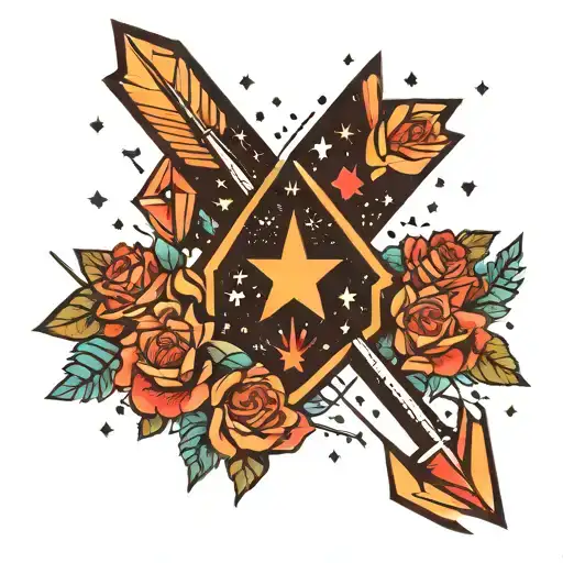 An Arrow Made Of Stars In A Galaxy