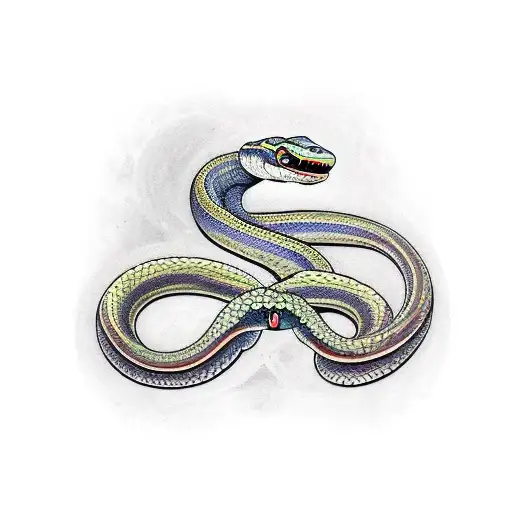A Snake That Wraps Around Forearm